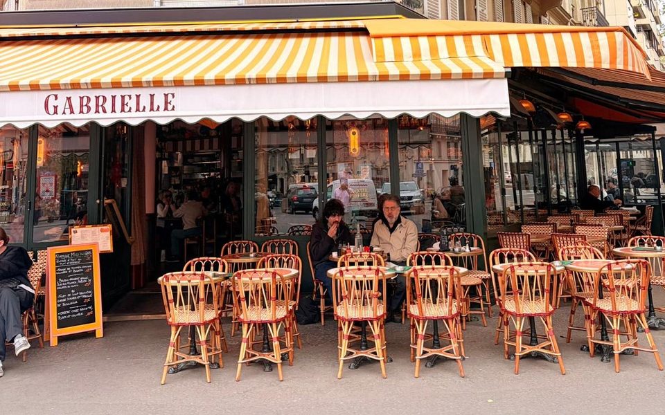 Terrasse du restaurant Gabrielle, avenue de Villiers, Paris 17e